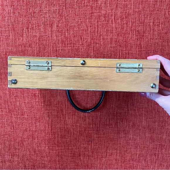 VTG Gary Gail 50’s 60’s Novelty Wooden Box Purse Japan - Picture 8 of 14